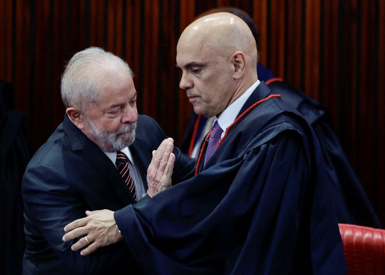 Brazilian President-elect Luiz Inacio Lula da Silva receives confirmation of his victory in the recent presidential election, in Brasilia