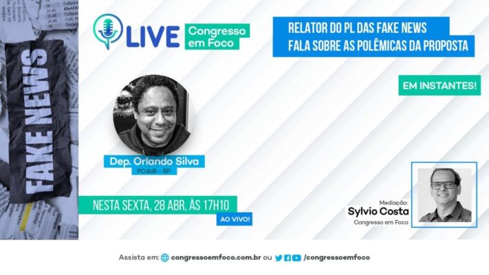 Orlando Silva fala sobre o PL das Fake News