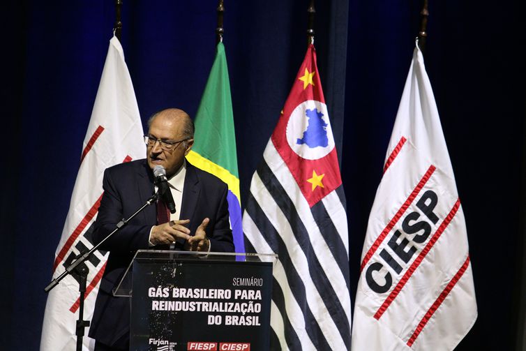 São Paulo (SP), 17/04/2023 - O vice-presidente da República, Geraldo Alckmin, participa do seminário Gás Brasileiro para a Reindustrialização do Brasil na Federação das Indústrias do Estado de São Paulo - Fiesp, na Avenida Paulista. Foto: Rovena Rosa