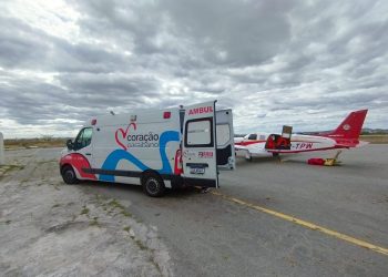 Resgate Aeromédico transfere paciente com cardiopatia grave de Sousa para o Hospital Metropolitano