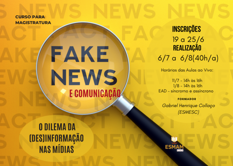 Magistratura maranhense terá formação sobre fake news e comunicação