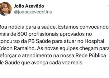Governador anuncia convocação de mais de 800 aprovados em concurso para o Edson Ramalho