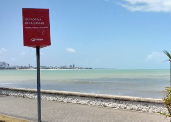 Paraíba possui sete trechos de praias impróprios para banho neste fim de semana