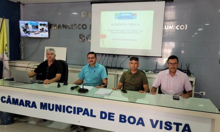 Câmara de Boa Vista realiza Audiência Pública para discussão da Lei Orçamentária Anual de 2025