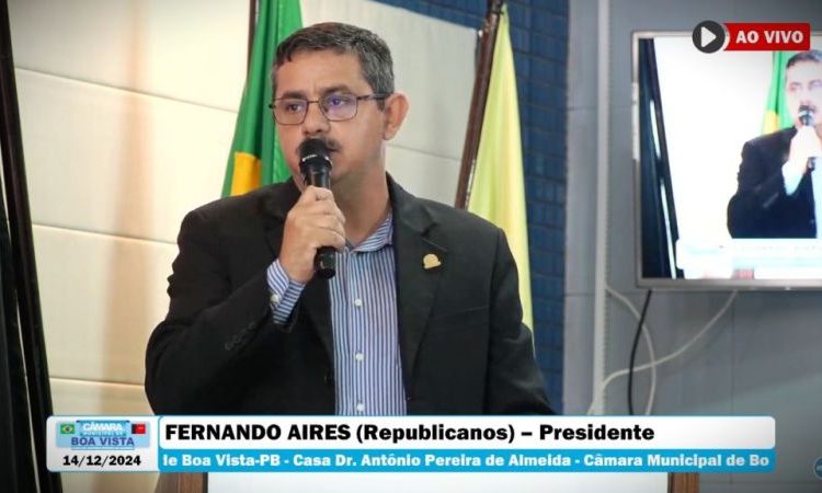 Com despedida de Fernando Aires, Câmara de Boa Vista encerra ano legislativo